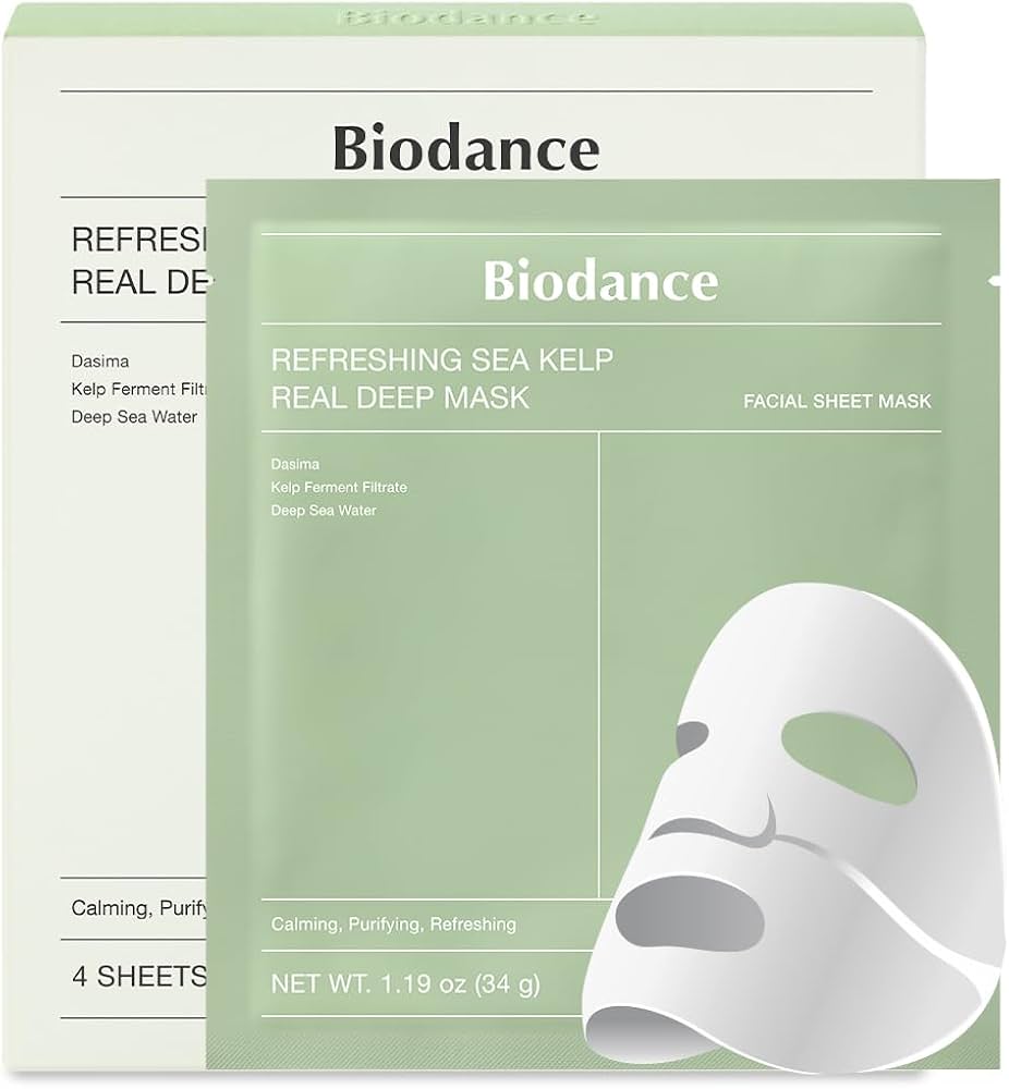 ماسک جلبک دریایی بایودنس (Sea Kelp Mask)؛ پاکسازی، تغذیه و اکسیژن‌رسانی به پوست