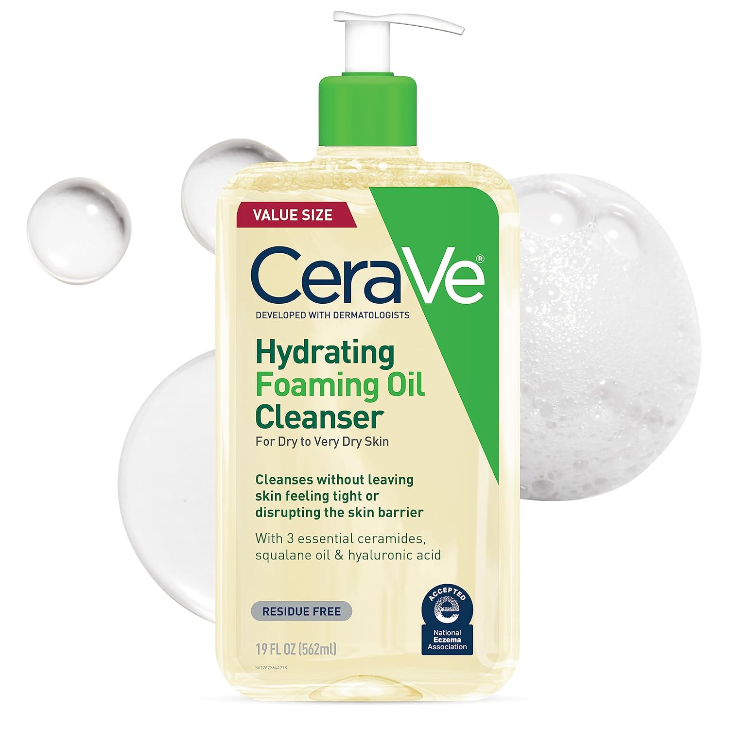 شوینده روغنی سراوی | CeraVe Hydrating Foaming Oil Cleanser