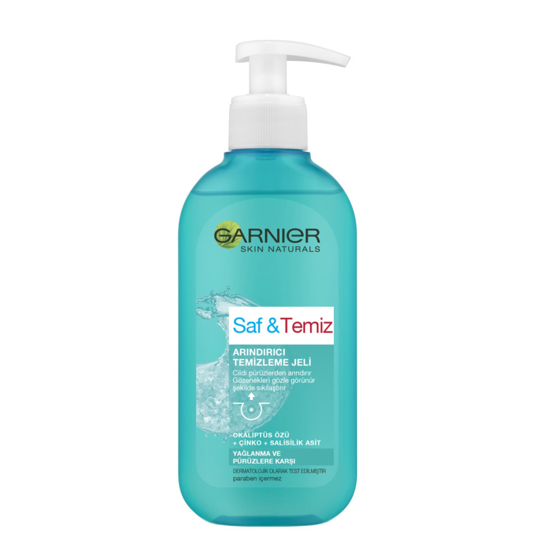 ژل شست‌وشوی صورت گارنیه مدل pure active پوست چرب| 200 میل