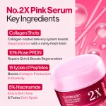 سرم کلاژن رز حجمدهنده و ترمیم کننده نامبوزین شماره ۲ مدل Rose PDRN Collagen 2X