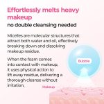 فوم پاک کننده آرایش حبابی دکتر ملاکسین Melting Cleanser Bubble Foaming Cleanser Calamine + Niacinamide
