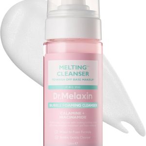 فوم پاک کننده آرایش حبابی دکتر ملاکسین Melting Cleanser Bubble Foaming Cleanser Calamine + Niacinamide