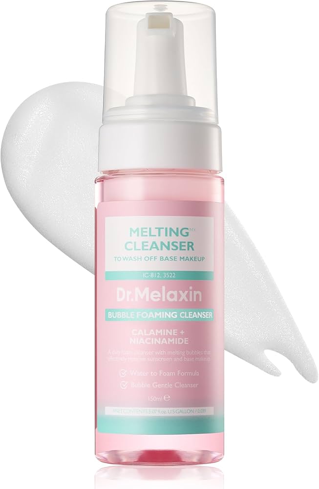 فوم پاک کننده آرایش حبابی دکتر ملاکسین Melting Cleanser Bubble Foaming Cleanser Calamine + Niacinamide