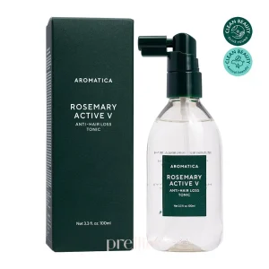 تونیک ضد ریزش مو رزماری آروماتیکا 100 میل AROMATICA Rosemary Active V Anti-Hair Loss Tonic 100ml