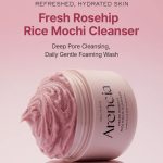 شوینده موچی رز هیپ آرنسیا Arencia Fresh Rosehip Rice Mochi Cleanser 120g