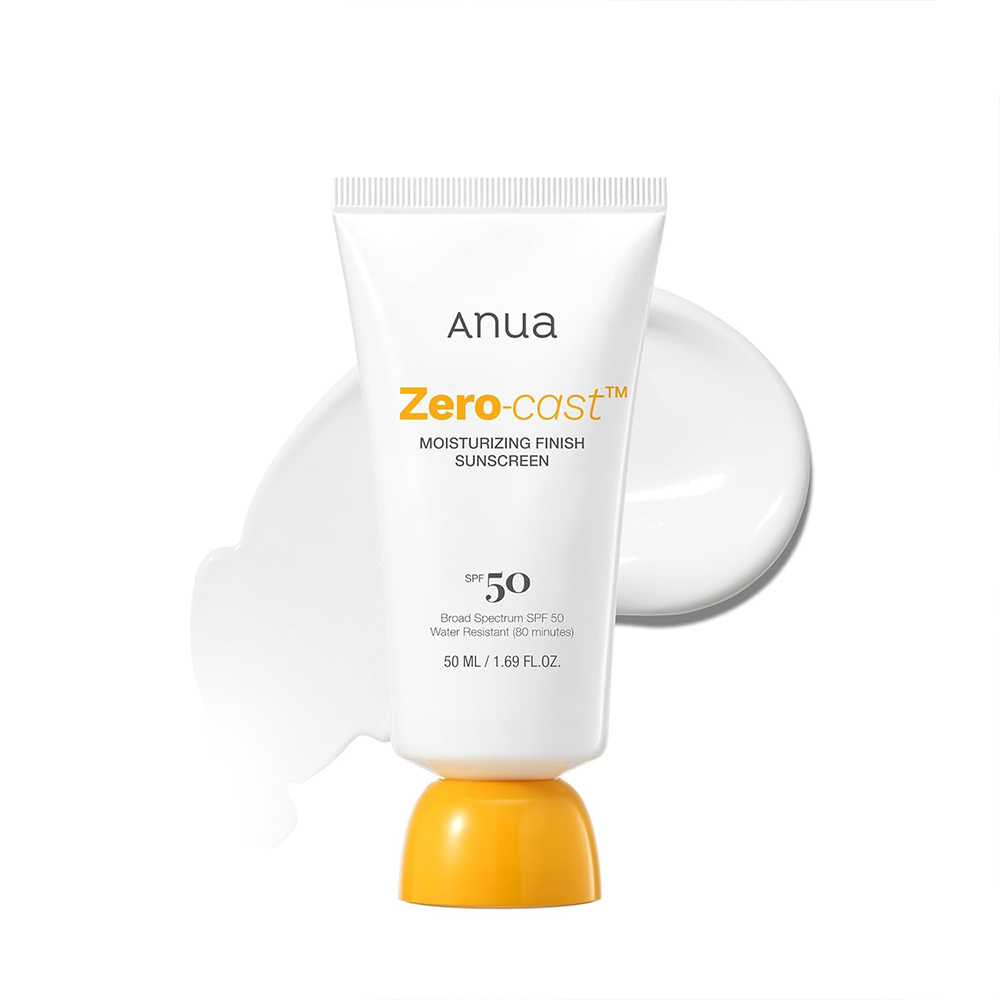 ضد آفتاب آبرسان زیرو کست آنوا Anua Zero-Cast Moisturizing Finish Sunscreen SPF 50
