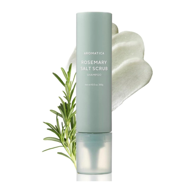 شامپو اسکراب نمک و رزماری آروماتیکا Aromatica Rosemary Salt Scrub Shampoo 300g