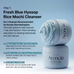 شوینده موچی زوفا آبی آرنسیا مدل Fresh Blue Hyssop Rice Mochi Cleanser حجم 120 گرم